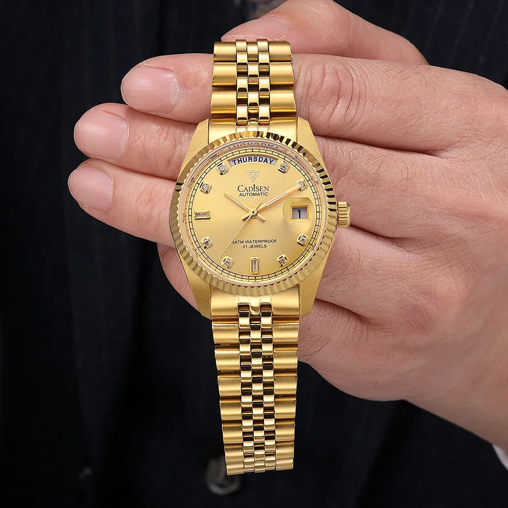 Часы Мужские автоматические механические с сапфировым стеклом и японским механизмом