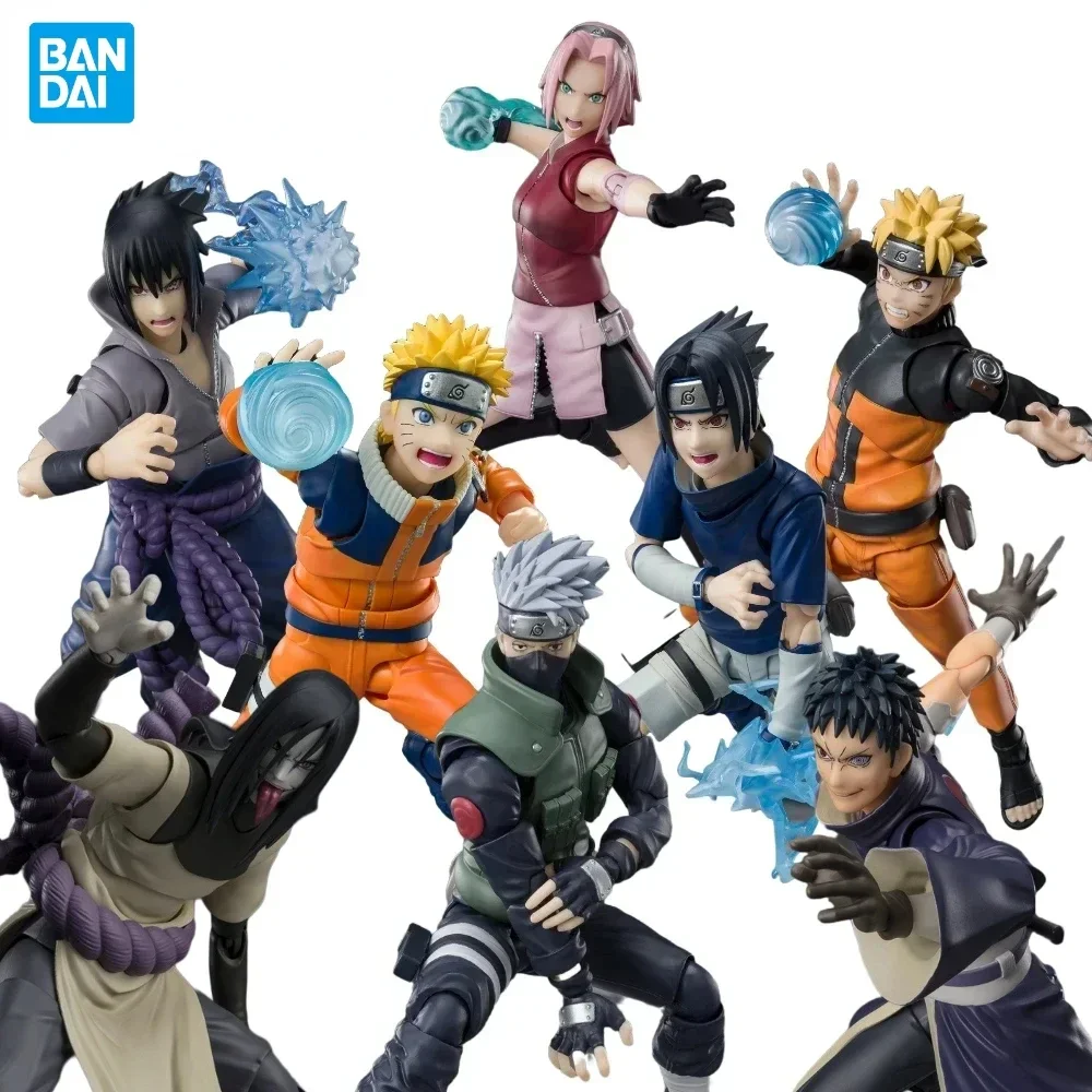 In Stock Bandai SHFiguarts 2.0 Jiraiya Hatake Kakashi  Naruto Sasuke Orochimaru Uchiha Madara Anime Action Figure Model Toy Gift