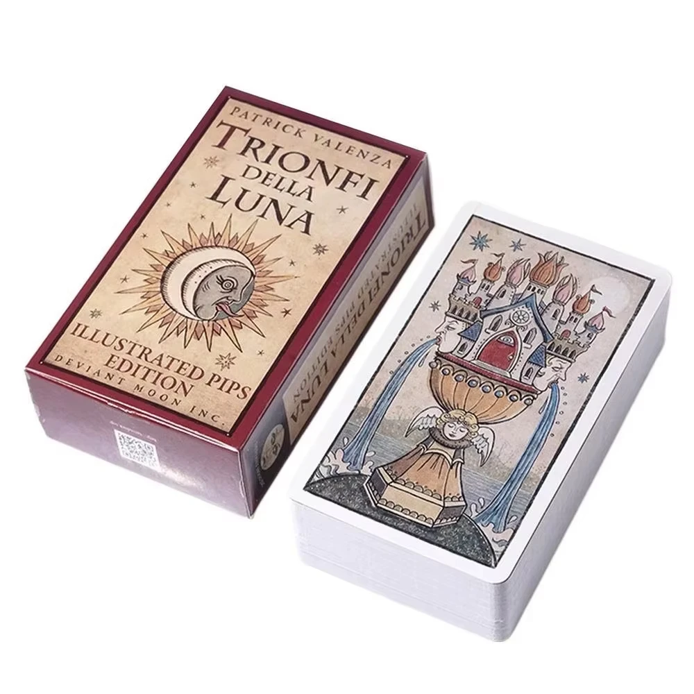Travel Trionfi Della Luna Illustrated with Paper Guidebook Edition to Life with Full Picture Scenes Board Games Trionfi English