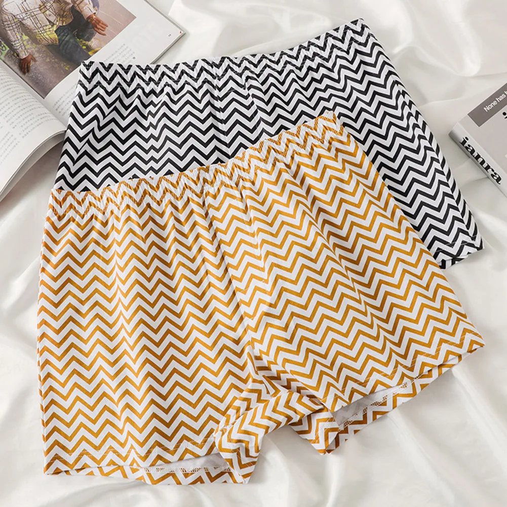 For Homewear Striped Trunks Boxer Shorts Daily Wear Lounge Wear Homewear 5 Spandex 95 Cotton Fabric Classic Style