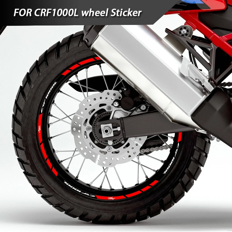 Motorcycle Wheel Hub Sticker Reflective Rim Decal  Waterproof Accessories For Honda Africa Twin CRF1000L crf 1000 l