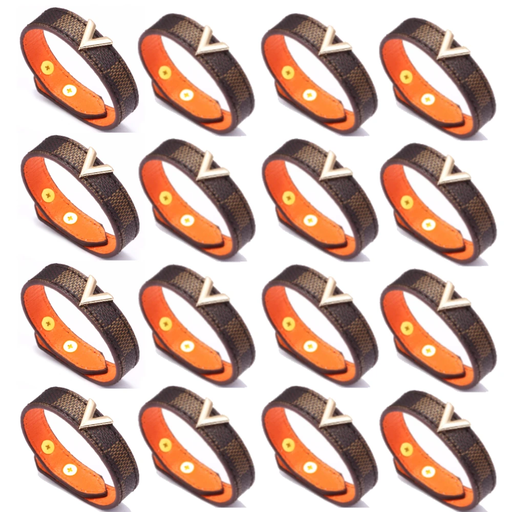 

16pcs Renaissance Viking Medieval Bracelet Cosplay Faux Leather Check Pattern Bracelets Retro Accessories Adult Character Props