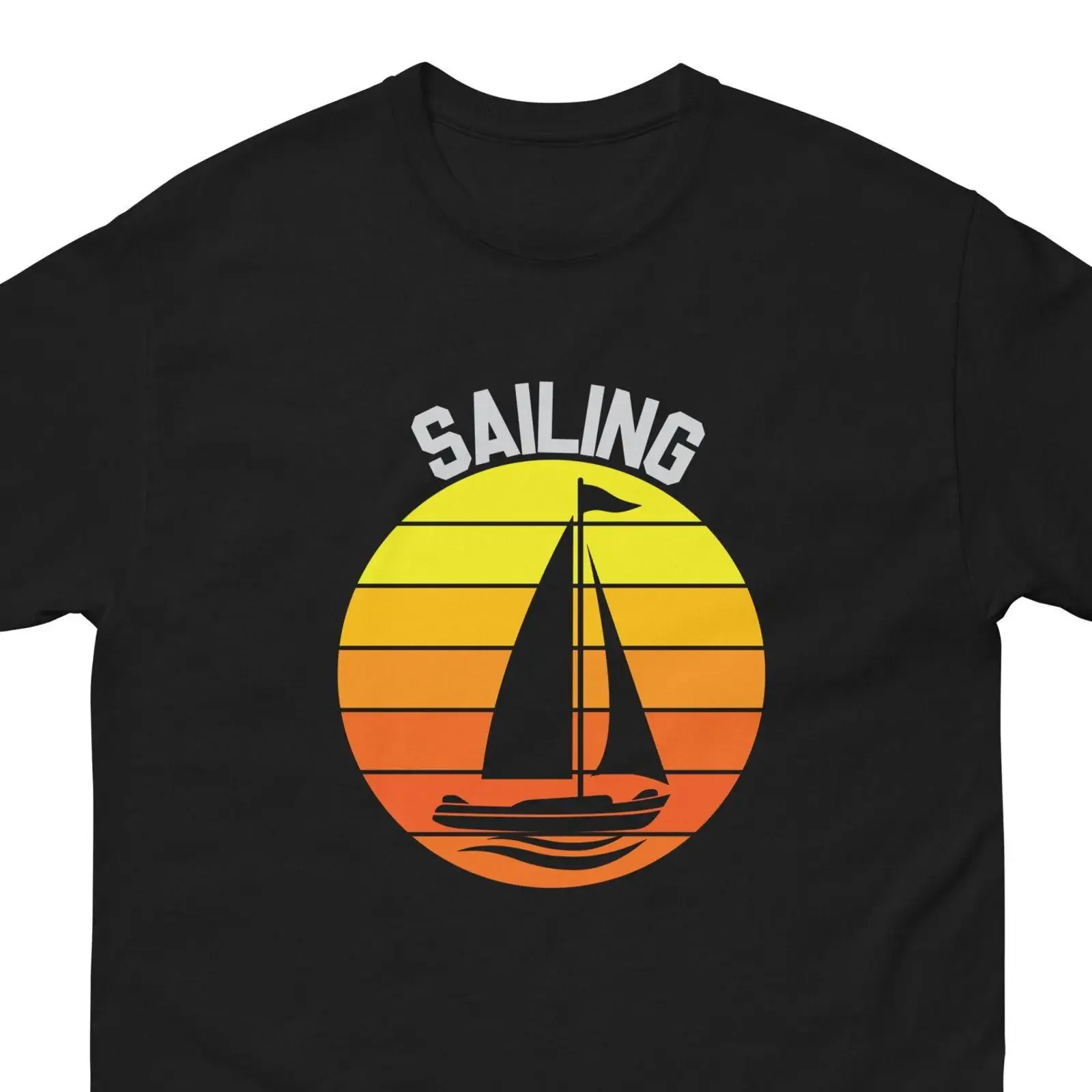 Sailing Men's classic tee For sailor Boat vintage Washed Slightly Stylish Unisex Comfortable Breathable fashion