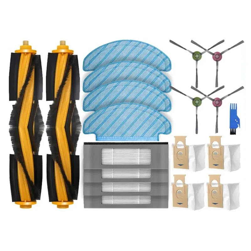 ل Ecovacs DEBOT OZMO T8 + / T8 AIVI / T8 Max / N8 Plus / N8 Pro فرشاة جانبية رئيسية فلتر Hepa ممسحة أكياس الغبار ملحقات أجزاء