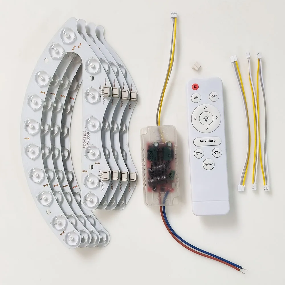 Led lens module light includes infrared remote control driver 220V  IR dimming for replacing bedroom living room ceiling light