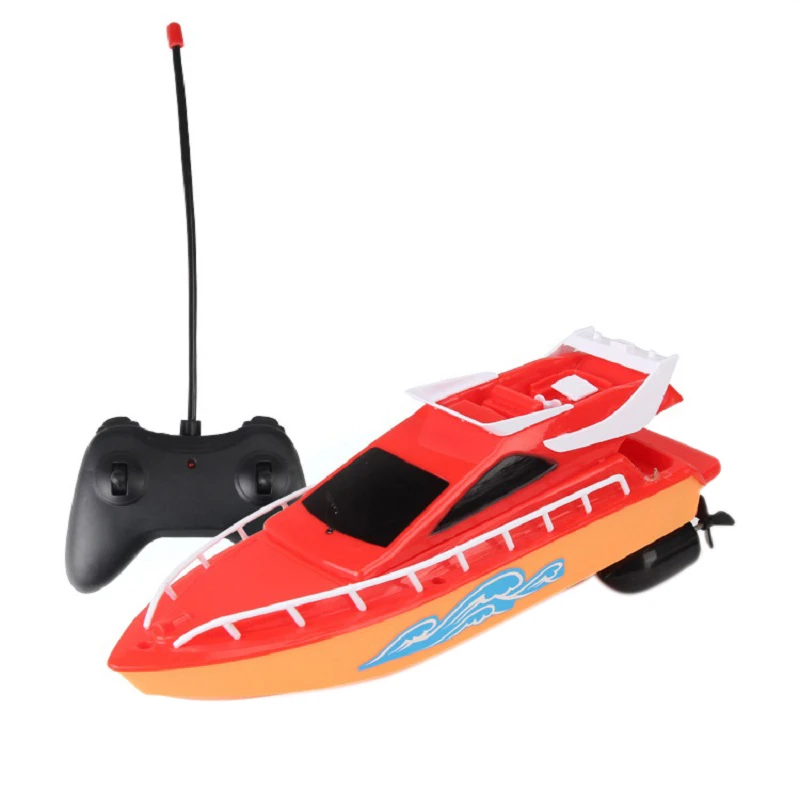 Barco elétrico impermeável RC para crianças, barcos de controle remoto, modelo de velocidade, vela brinquedos, brinquedo vermelho