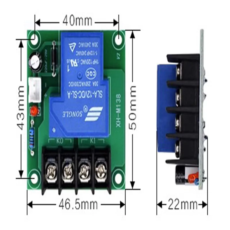 Imagem -04 - Placa de Adaptador Atual Alta do Interruptor Contator do Controle C.a. e C.c. 30a 5v 12v 24v M138