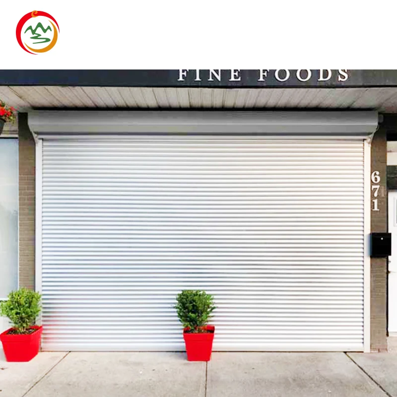 Customized Modern Style Aluminium Alloy Roll-Up Garage Doors Windproof Roller Shutters for Unique Commercial Properties