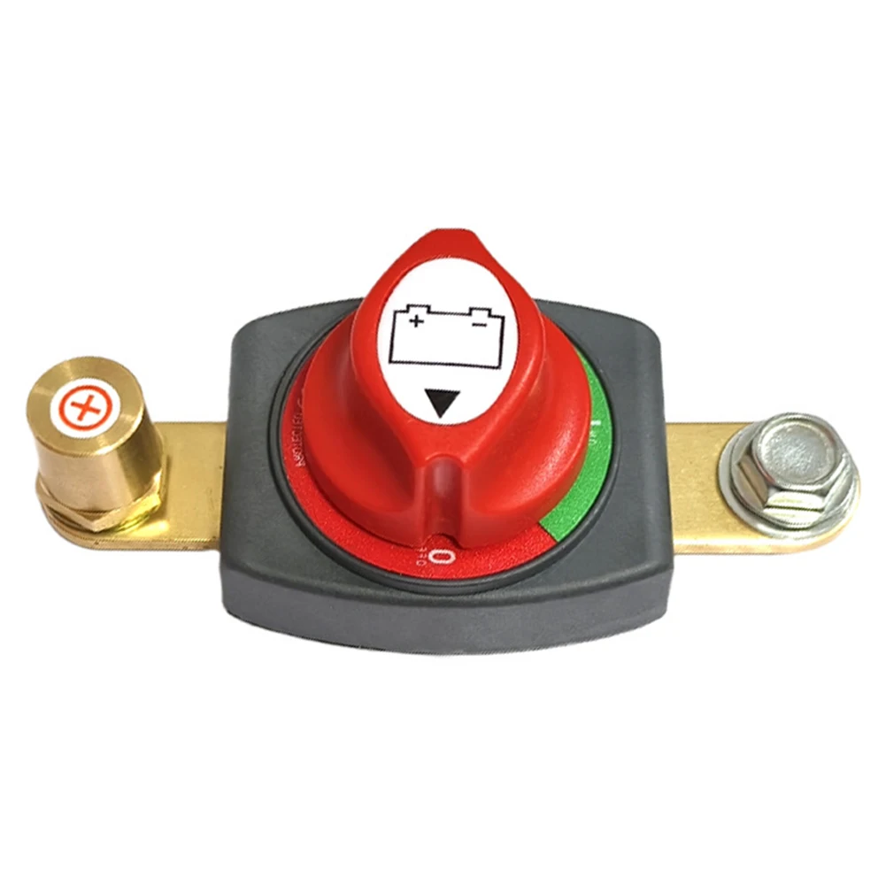 

Marine Battery Disconnect 275A Battery Switch Black Red Gold 12 To 48V Battery Disconnect Switch Integrated Connection Posts
