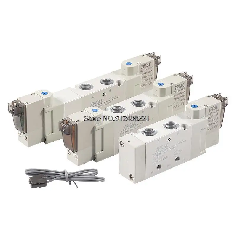 Electromagnetic Reversing Valve 4V210-08/5V210-08/4V230C-08 Pneumatic Solenoid Valve 2 Port 5 Way