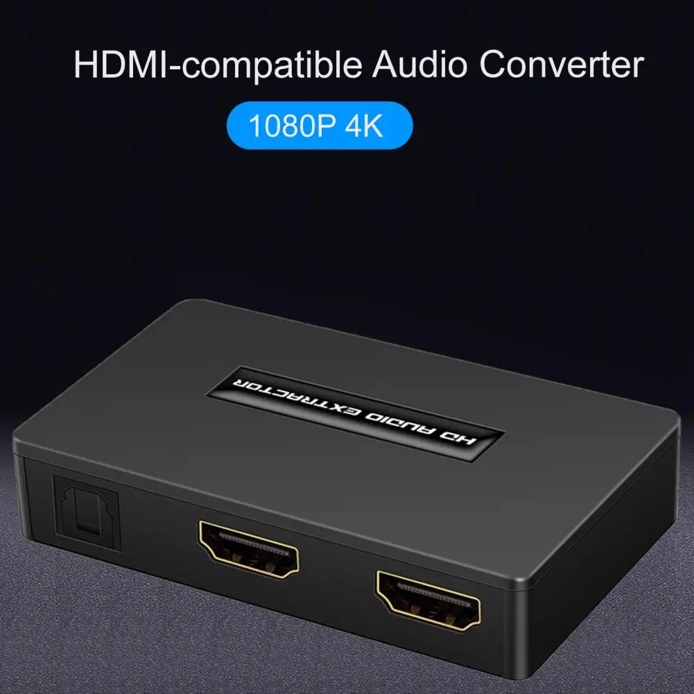 High-speed Data Transfer Plug Play HDMI-compatible 1080P 4K SPDIF 3.5mm Audio Extractor Adapter for Office