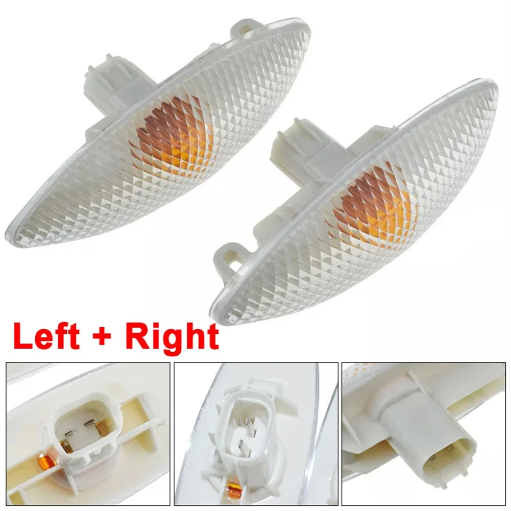 Clear Side Marker Repeater Pair for Toyota For Yaris 1999-2005 Matches Original Equipment Specifications 81740-0D010