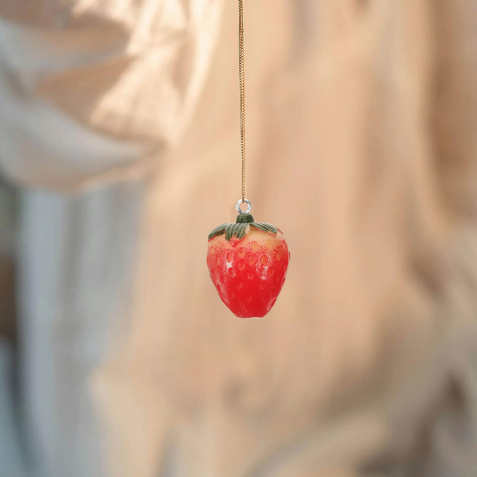 

10 Pcs Strawberries Charms Strawberry Resin Jewelry Fruit Large for Earrings Making Necklace