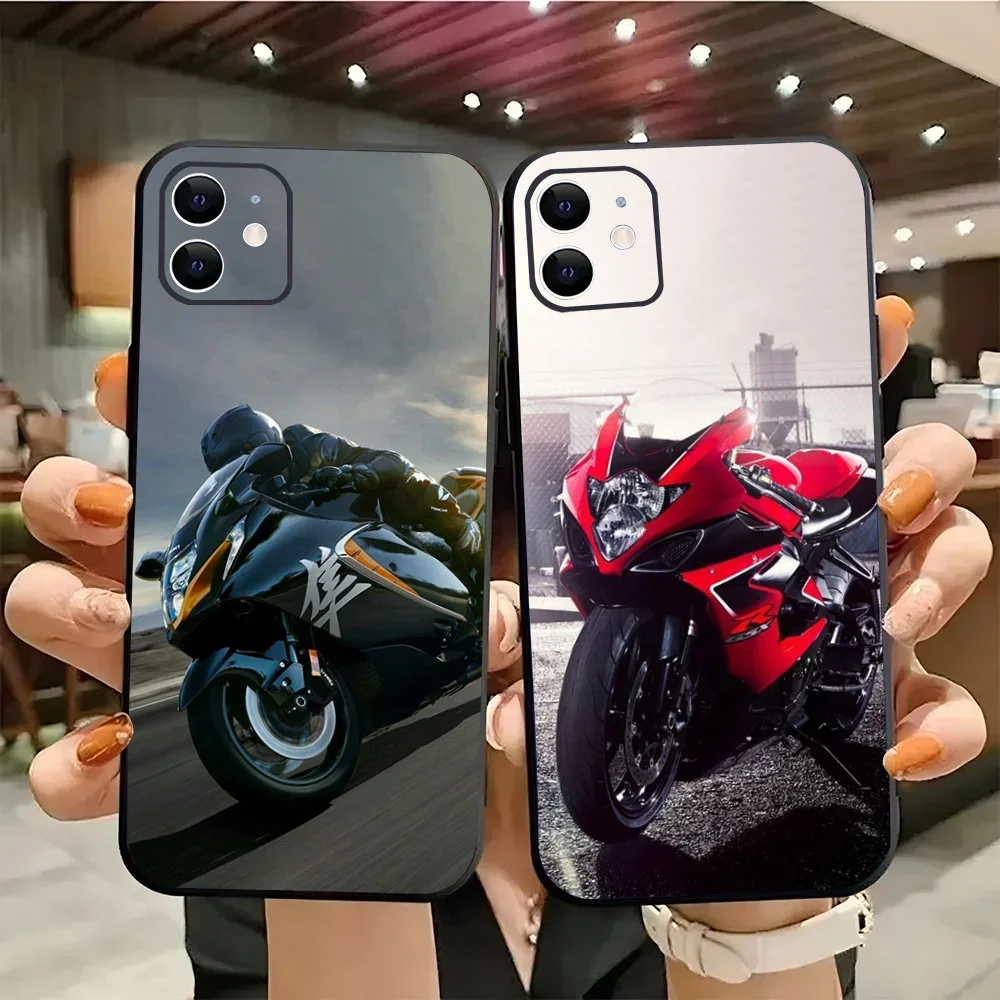 1pc S-Suzuki Hayabusa GSX 1300 R Car Phone Case Silicone Soft For IPhone 16 15 14 13 12 11 Plus Pro Max Plus