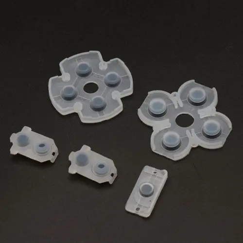 Imagen 2 del producto Juego de almohadillas de goma conductoras de silicona para controlador PS4, botones de reparación, pieza de repuesto para PS 4, 10 juegos