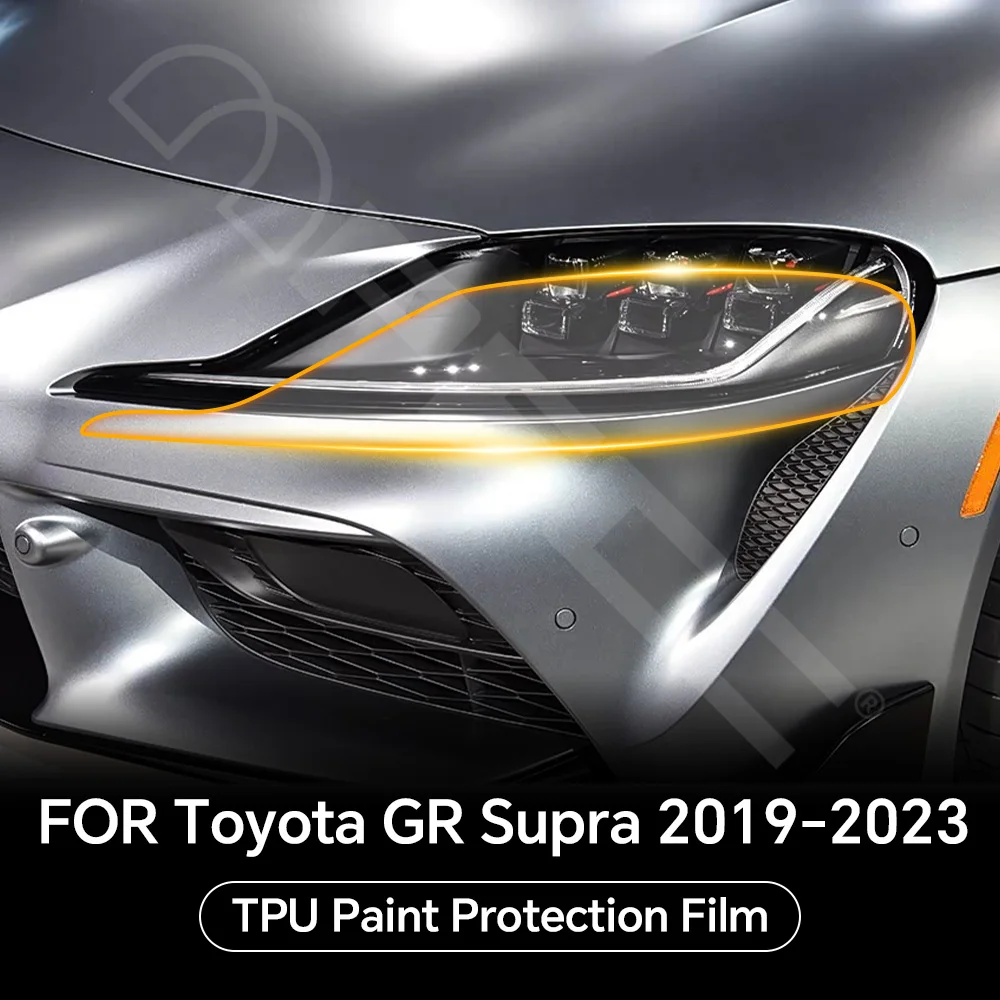 

Headlight Rearview TPU Protection Film For Toyota GR SUPRA 2019-2023 Pre-cut PPF Clear Bra Anti-scratch Resistant Invisible Kit