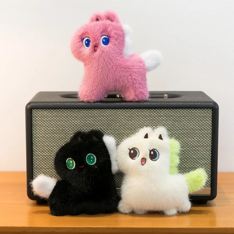 Vocal bonito cavalo chaveiro brinquedo de pelúcia kawaii boneca de pelúcia saco pingente decoração mochila pendurado presente de ano novo