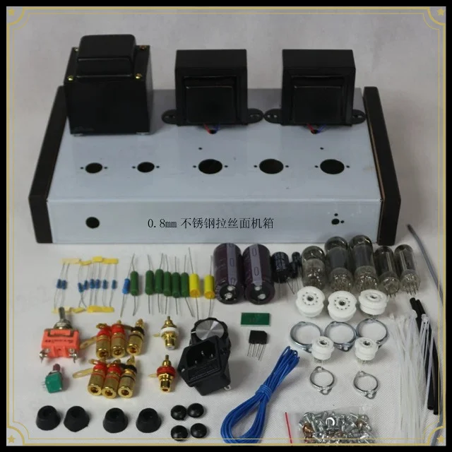 Tube Amplifier Kit, Class A 6N2 6P1 Vacuum Tube Stereo Amp for DIY, HiFi Audio Power Amplifier Board
