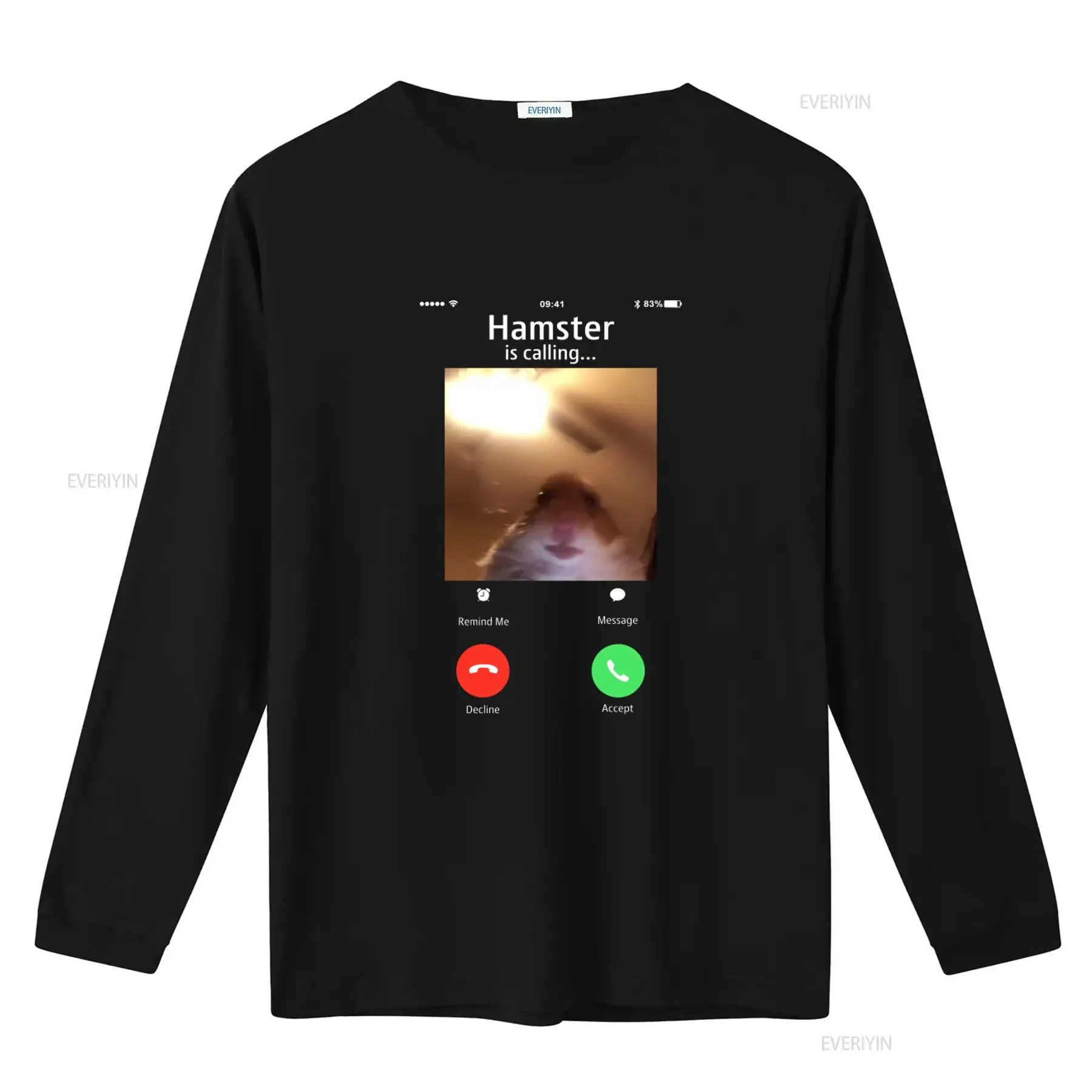 NEW LIMITED Meme Hamster Staring Front Camera Calling Funny T Shirt S 3XL vintage Washed Comfortable graphic Casual Stylish