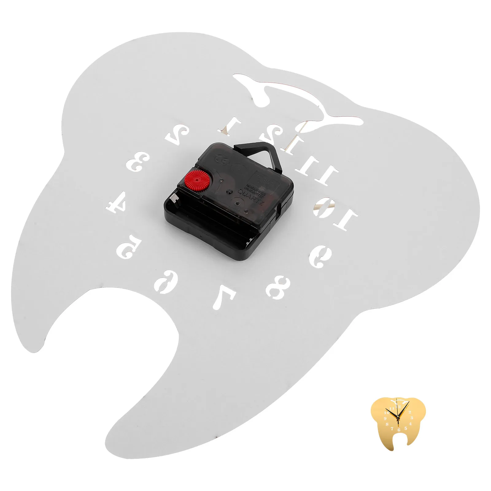 

1pc Vintage Style Shaped Wall Decorative Mute Acrylic Bedroom Hanging Clock For Home Acrylic Wall Clock Farmhouse Decor