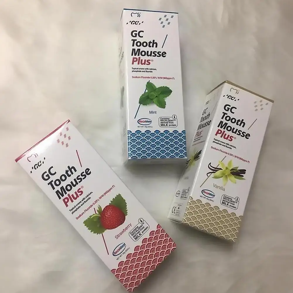 Original GC Tooth Mousse Plus Zahnpflege Zahnschutz Feste Topische Creme Anti-Karies Fluoridpaste für Kinder und Erwachsene – Detail 13