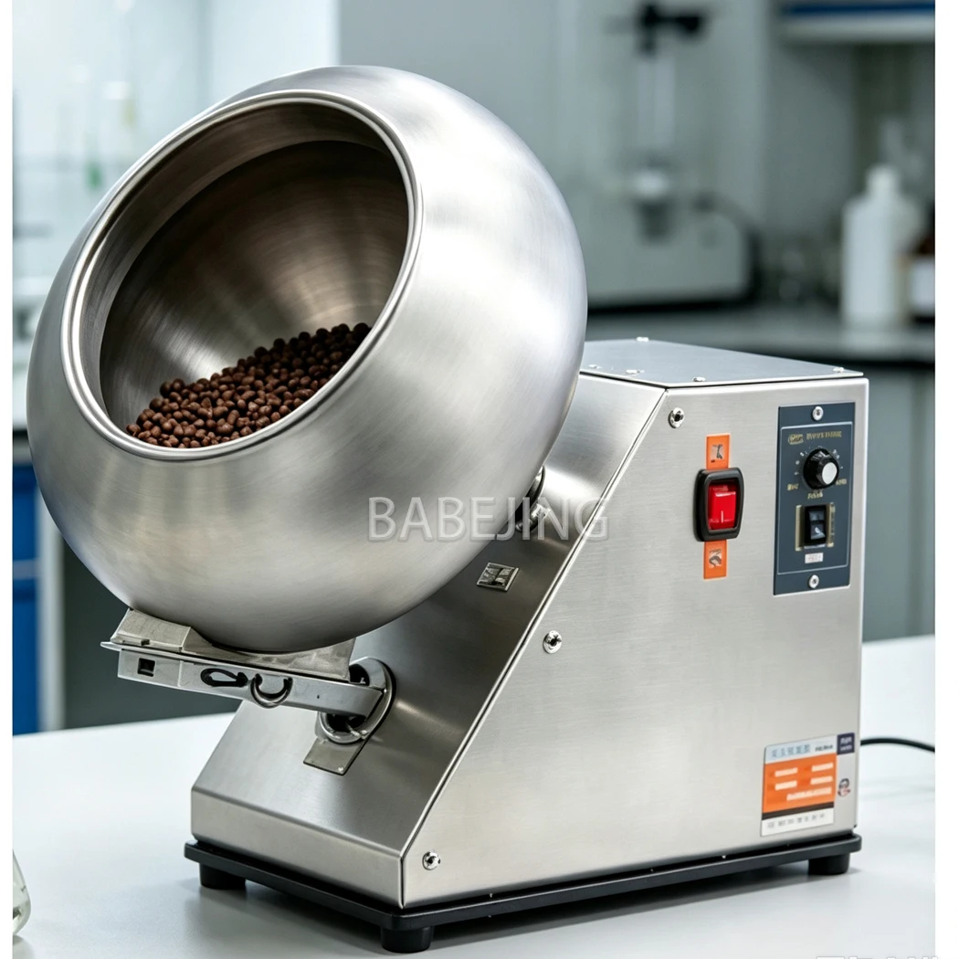 Tablet Polishing Pan Sugar Coating Machine for Candy Nut Chocolate Pill Desktop Lab Production Tool