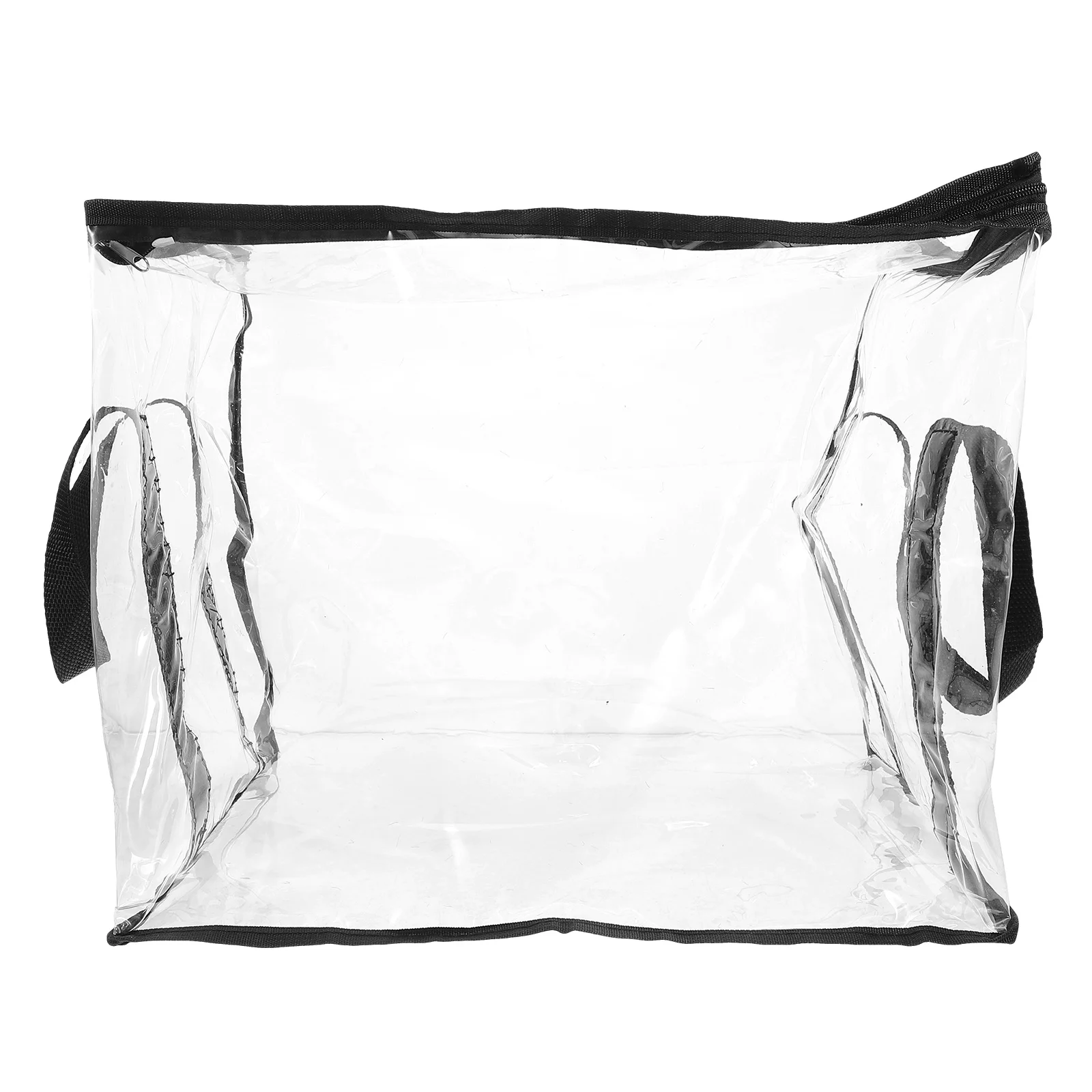 Portable Handheld Storage Bag Clear PVC Transparent Document File Folder Pvc Bag Waterproof Toiletry Large Capacity Book Travel