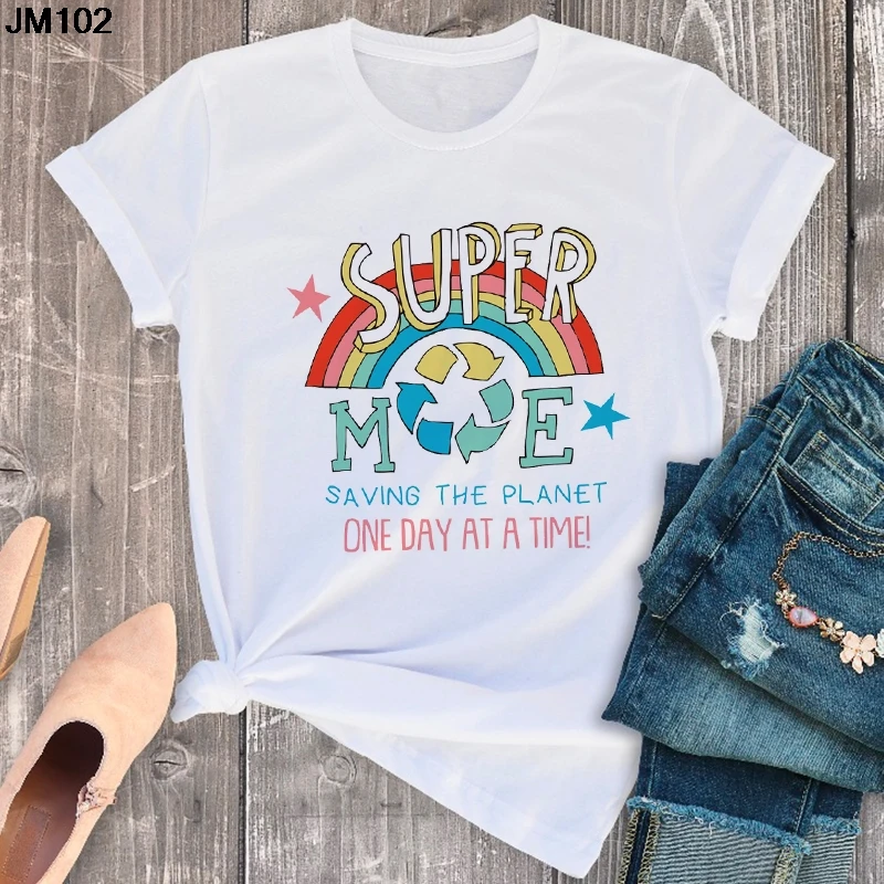 

Women's White T-shirt Harajuku Aesthetic Graphic Print Fashion T Shirt Summer Casual Short Sleeve Top Tee Female Clothing Tshirt