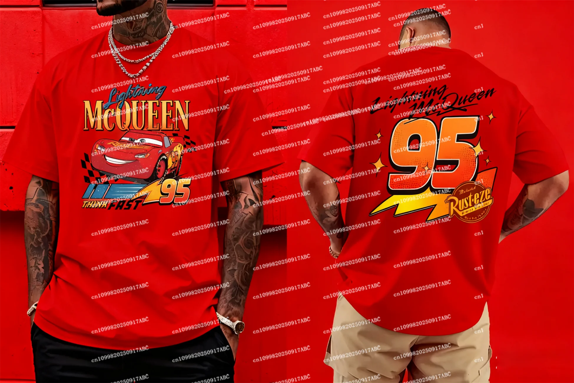 

Новая летняя мужская футболка Y2k Racing Story, детская футболка с молнией McQueen, крутая пара, хлопковая футболка унисекс, женская футболка, топ большого размера