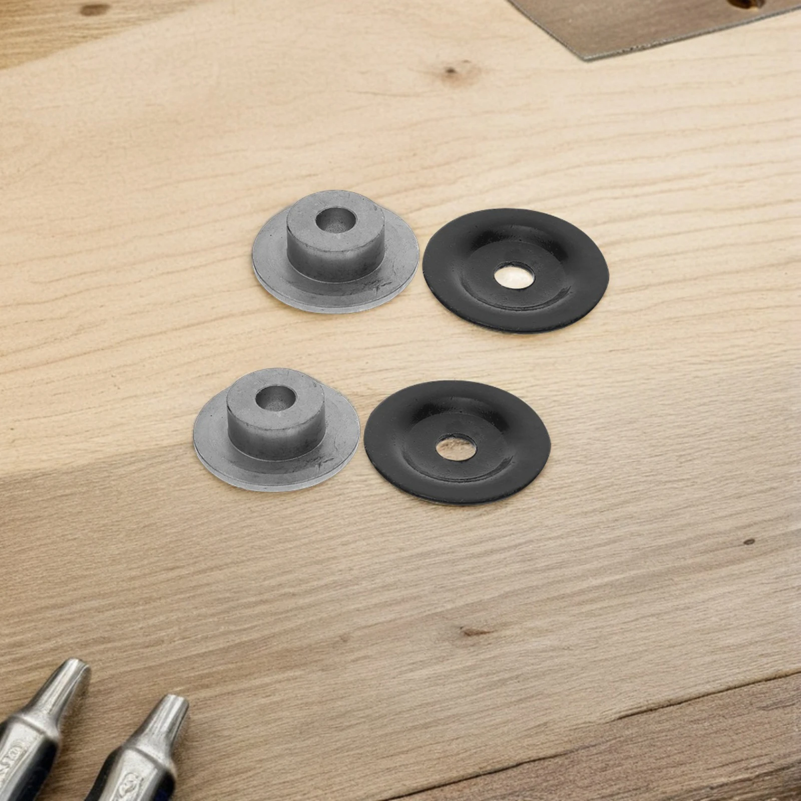 

4pcs Steel Grinding Wheel Flange Plates Dust Guard Anti-vibration Precision Bench Grinder Polisher Rest Tool Parts for Angle