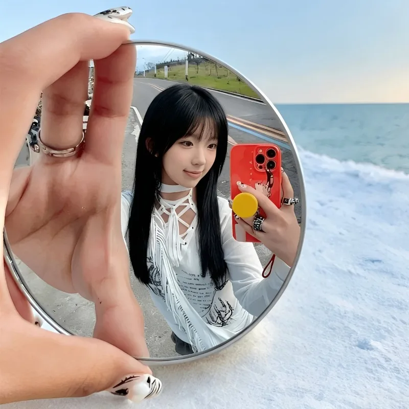

Легкое портативное выпуклое зеркало для селфи, удобное для путешествий, для мобильных телефонов, доступно в размерах 9,5 см и 7,5 см, новинка.
