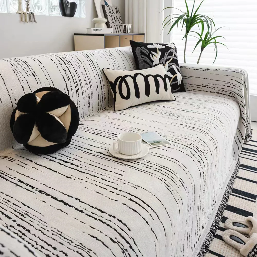 Luxury Soft Chenille Sofa Towel Anti-scratch Furniture Protective Cover  Universal 1/2/3/4 Seater Couch Cover for Living Room
