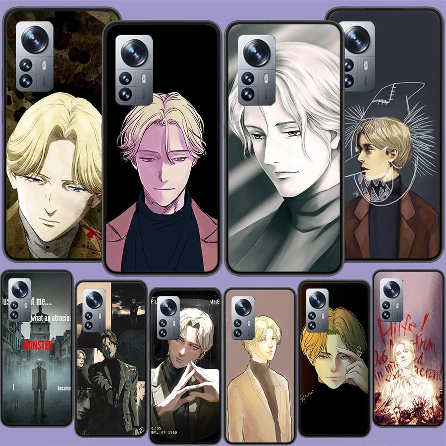 Johan Liebert Naoki Urasawa's Monster Phone Case For Xiaomi Poco X3 NFC X4 GT M3 M4 M5 M5S X7 X6 X5 F6 Pro F5 F4 Mi F3 F2 Cover