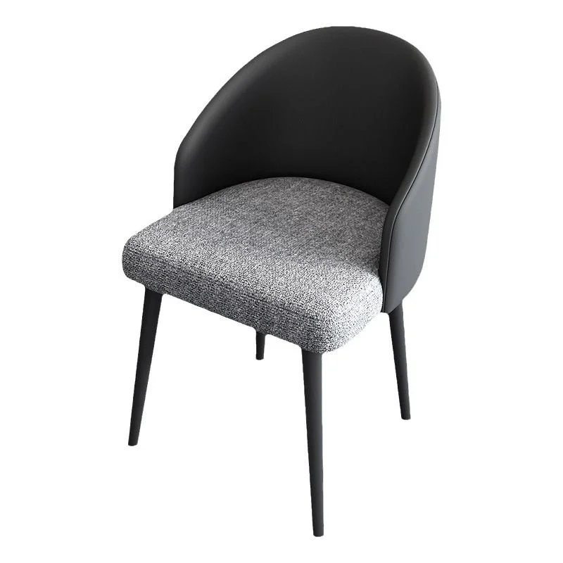 

Nordic Dining Chair Modern Simple Stool Restaurant Chair Fashion Creative Leather Fabric Hotel Negotiates Backrest Chair