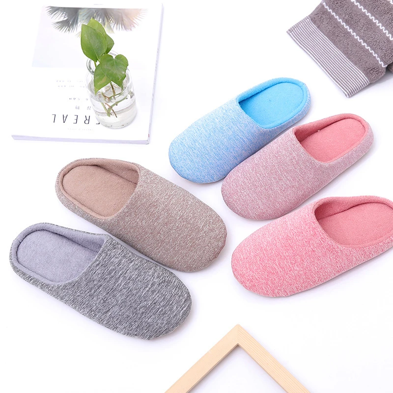 Zapatillas de casa de felpa de algodón suave, zapatillas de invierno para interiores para mujer, zapatos antideslizantes para el suelo, Zapatillas de casa, chanclas para mujer para dormitorio
