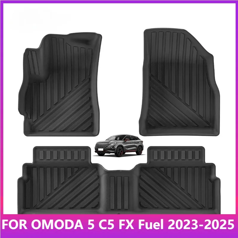 

Коврики для Chery OMODA 5 C5 FX Fuel 2023-2025 TPE Коврики для багажника Коврики для багажника Защитные водонепроницаемые аксессуары для любой погоды