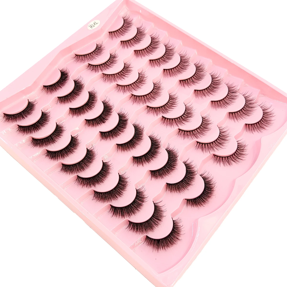 Nuove 20 paia di ciglia naturali lunghe di visone artificiale 3D e set per il trucco con ciglia di visone ciglia estese e ciglia corte