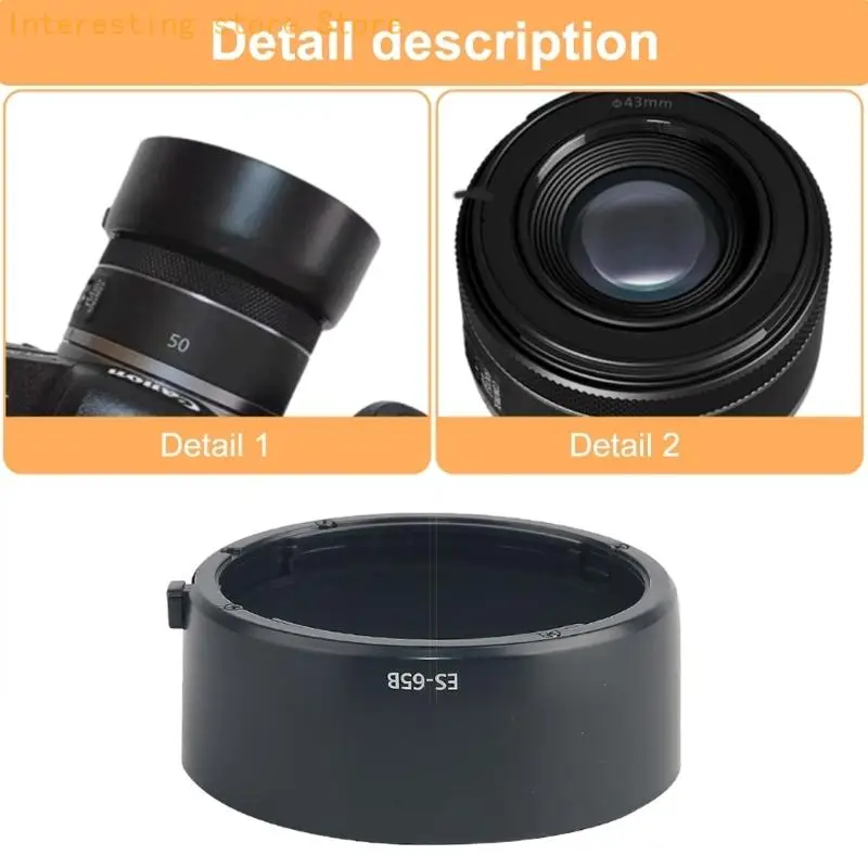 Clear Boosting ES65B Gegenlichtblende für RF50mm 1,8 für angehende Fotografen 55KC – Detail 5