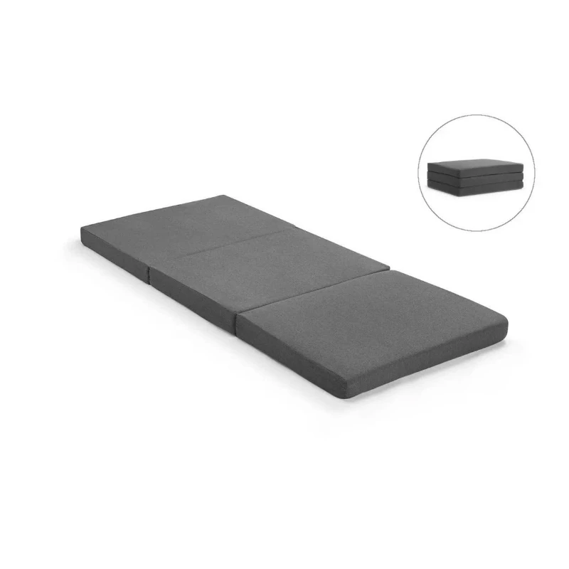 Deluxe High Quality Portable Tri Folding Foam Mattress Single Easy Storage All Sizes Available Multiple Use