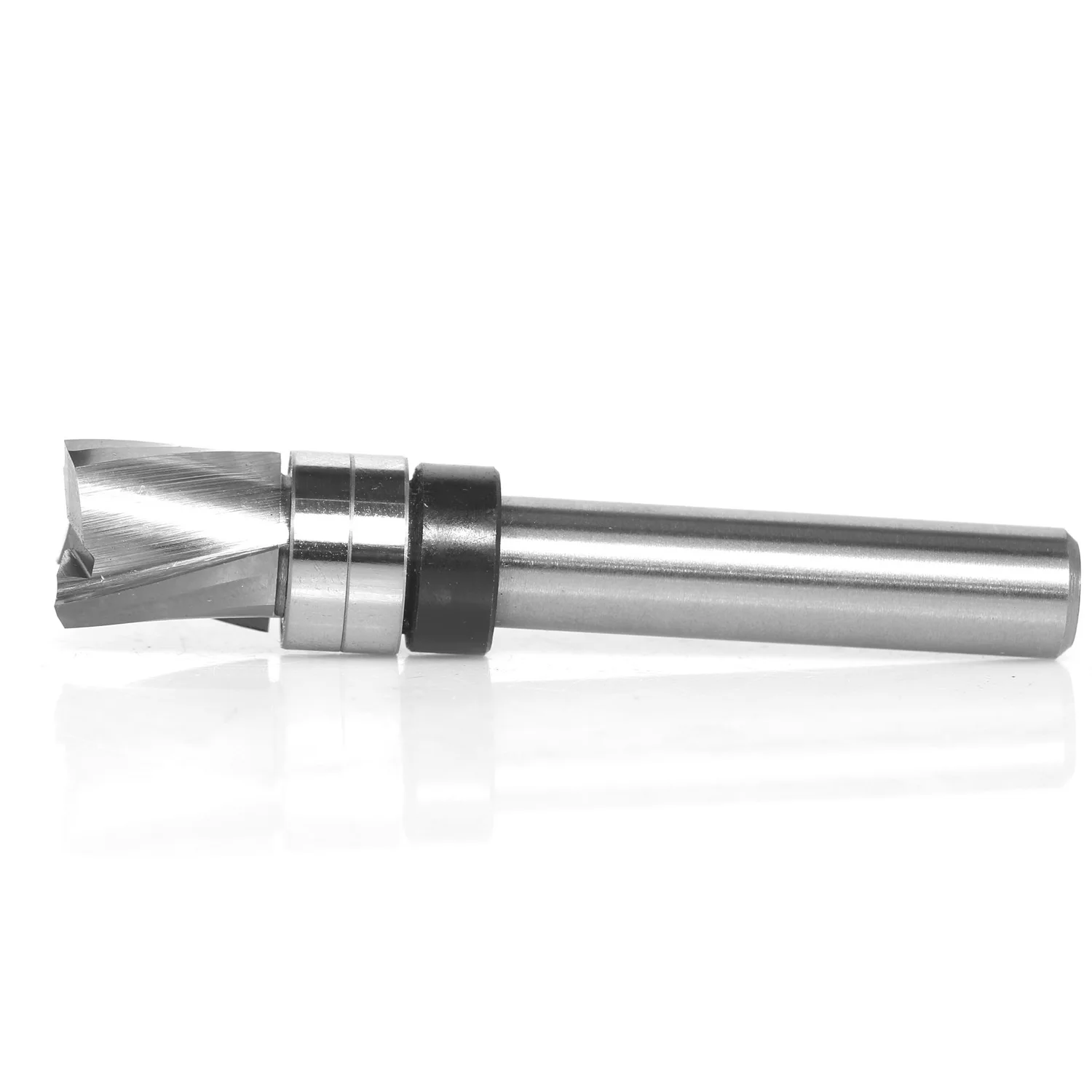 Upper Bearing Spiral Flush Trim Router Bit Carbide Tipped Plunge Template End Mill Professional Woodworking Cutting Tool