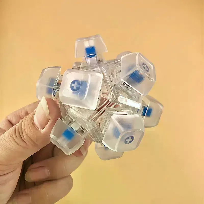 Creative Stress Reliever 12 Key Flashing Light Stress Relieving Keyboard Ball Fingertip Pressing Gift Toy
