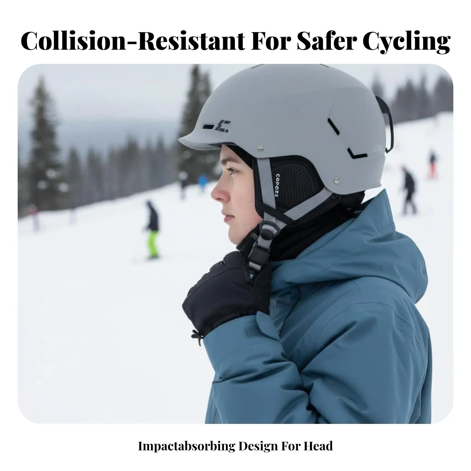 

Professional Ski Helmet, Unisex Adult Certified, Warm, Impact Resistant, Snowboard Gear