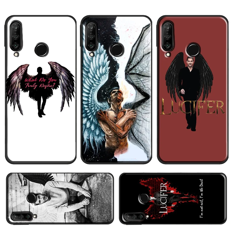 American TV Lucifer Angel Case For Huawei P20 Lite P40 P30 Pro Mate 20 Lite P Smart 2019 Z Nova 5T Honor 50 10i 8X 9X