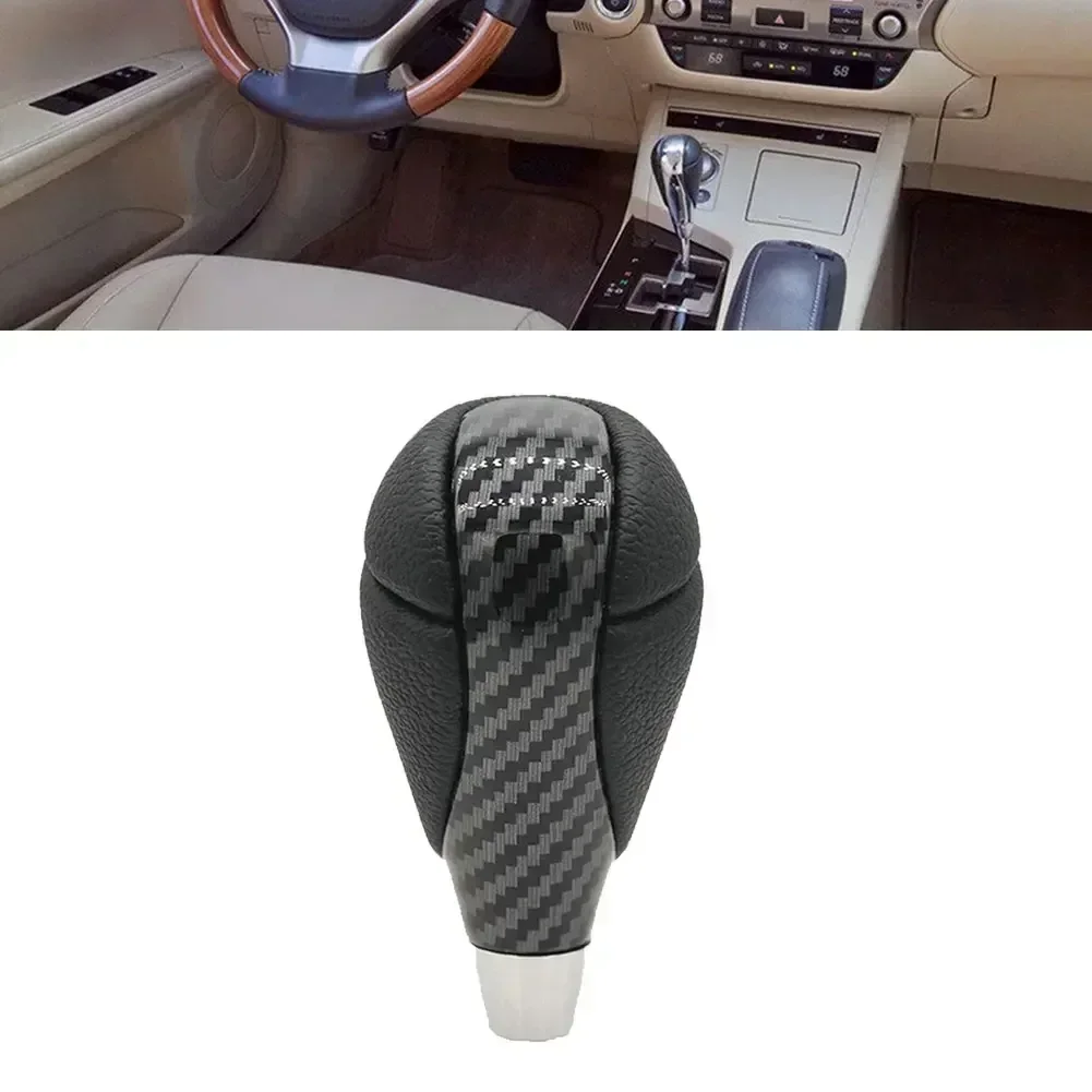

Part Gear Shift Knob 2006 - 2012 Carbon Fiber For Lexus IS250 PU Leather 1pc Accessories Automatic High Quality