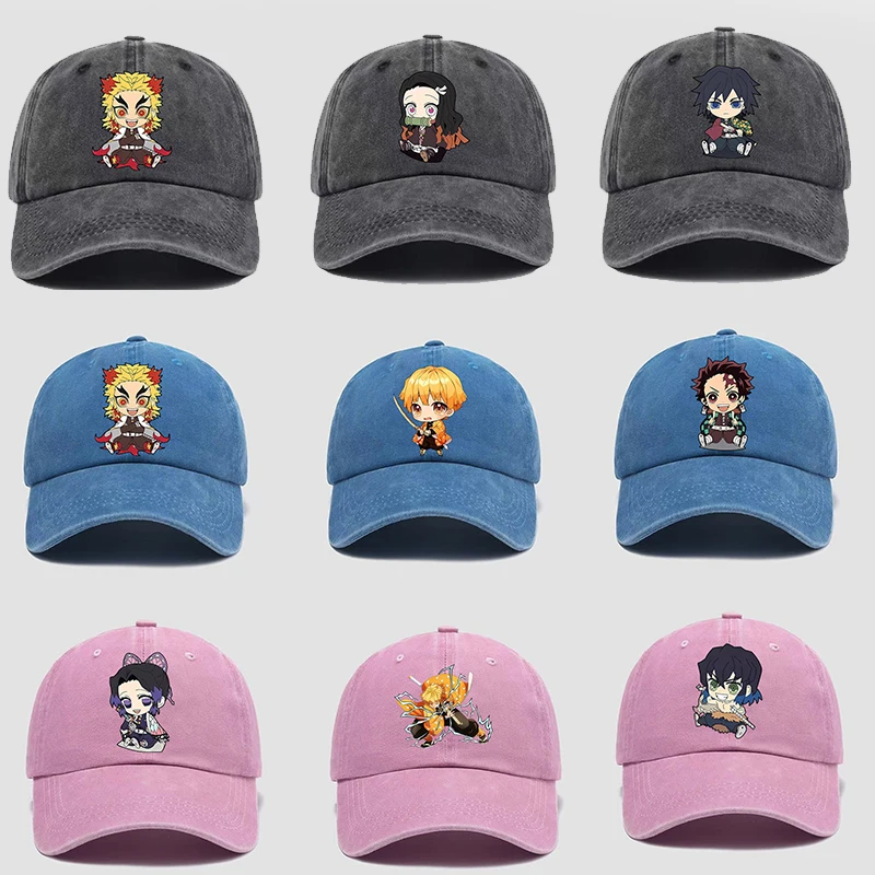 

Anime Demon-Slayers Kamado Nezuko Kamado Tanjirou Baseball Cap Kids Adjustable Hats Children Hat Sports Outdoor Children Caps