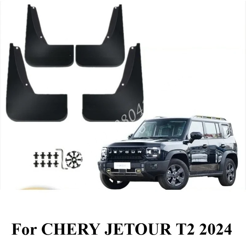 

4pcs Mudguards For CHERY JETOUR T2 2024 Splash Guards MudFlaps Front Rear Fender Auto Protector Mudguards Car Accessories