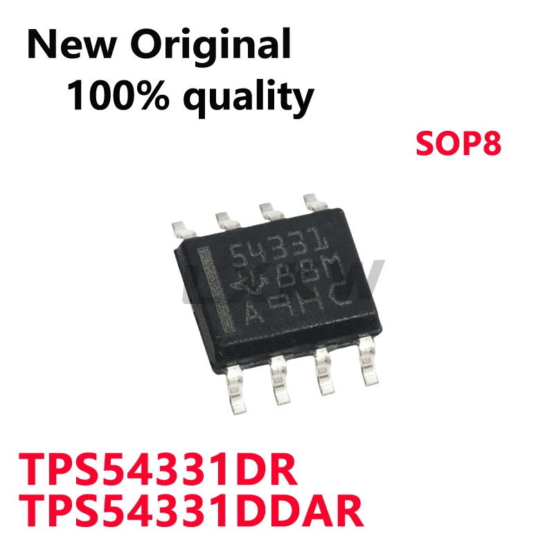 Buck Converter Chip, Original, Em estoque, Novo, Em estoque, TPS54331DR, TPS54331DAR, TPS54331, 54331, SOP8, 10 pcs