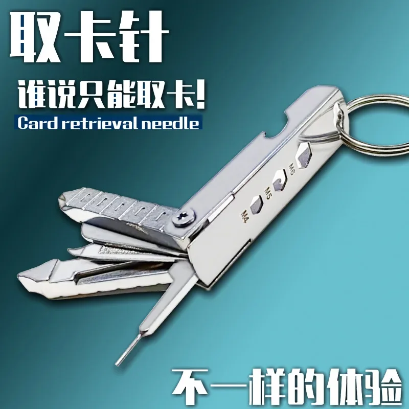 Multi-function tool Cross one-word screwdriver EDC multi-purpose repair gadget creative mobile phone holder card pick-up