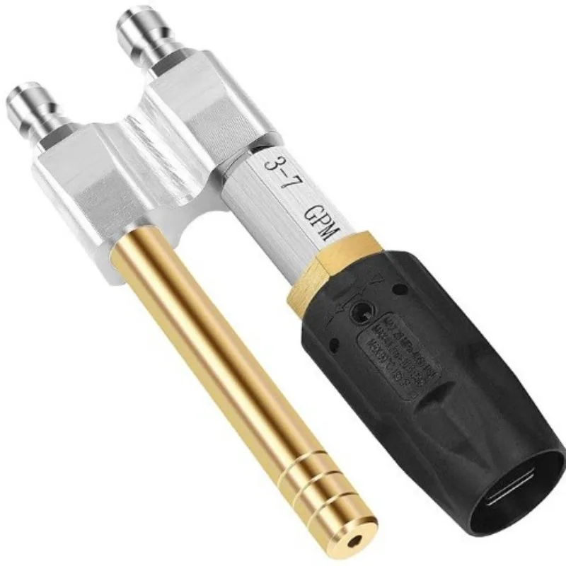 For High Pressure Cleaner Remote Chemical Nozzle 2-in-1 Adjustment Multi-nozzle 1/4 Fast Interface