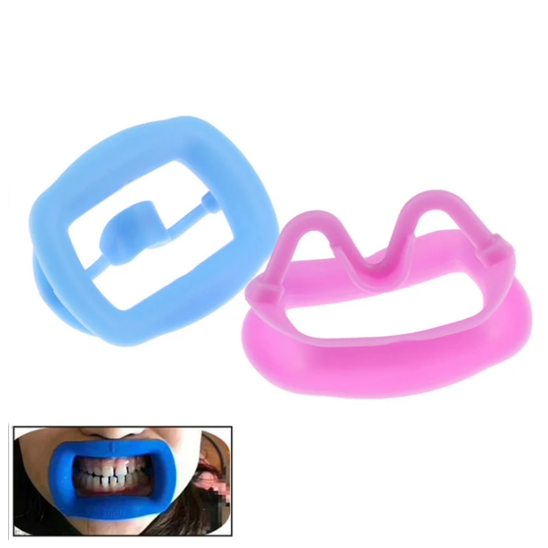 1Pc Durable Silicone Mouth Opener Dental Retractor Flexible Cheek Holder Cheek Expand Dental Orthodontic